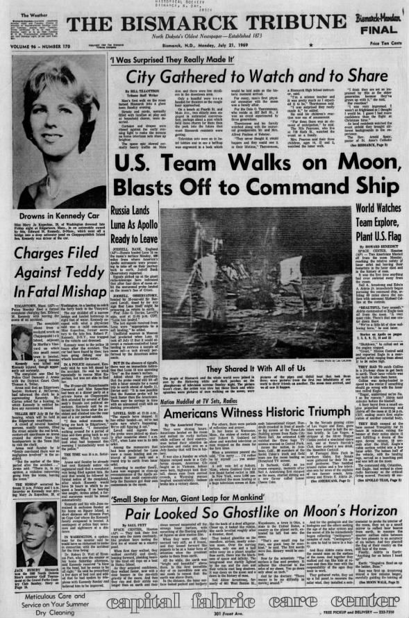 Clipping from The Bismarck Tribune